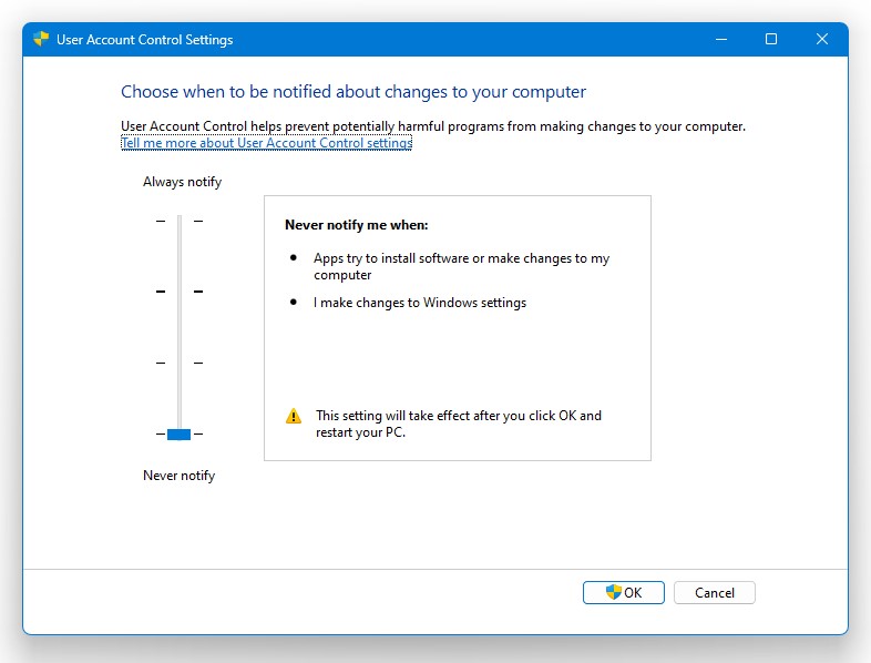 مشکلات نصب نسخه فیت گرل با غیر فعالسازی UAC مشکلات نصب نسخه فیت گرل با غیر فعالسازی UAC