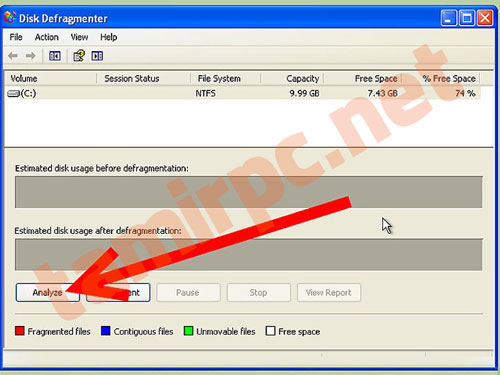 قبل از دیفرگ آنالیز کنید درایو را قبل از دیفرگ کردن آنالیز کنید