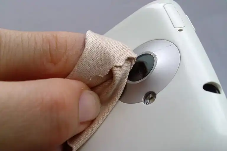 تمیز کردن لنز