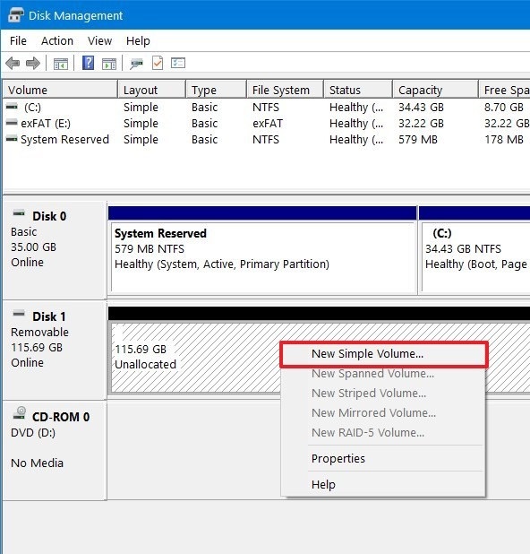 پارتیشن بندی هارد اکسترنال