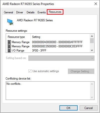 Resources Tab Resources Tab