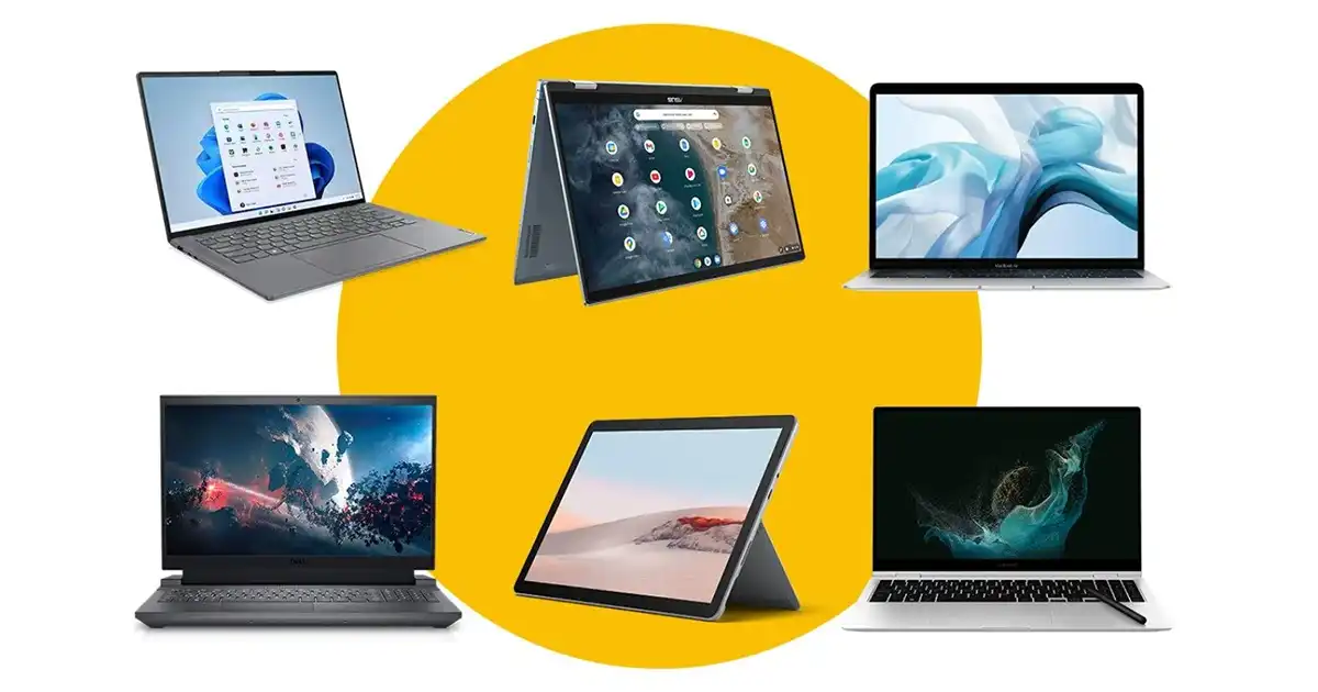 لب تاپ های مختلف